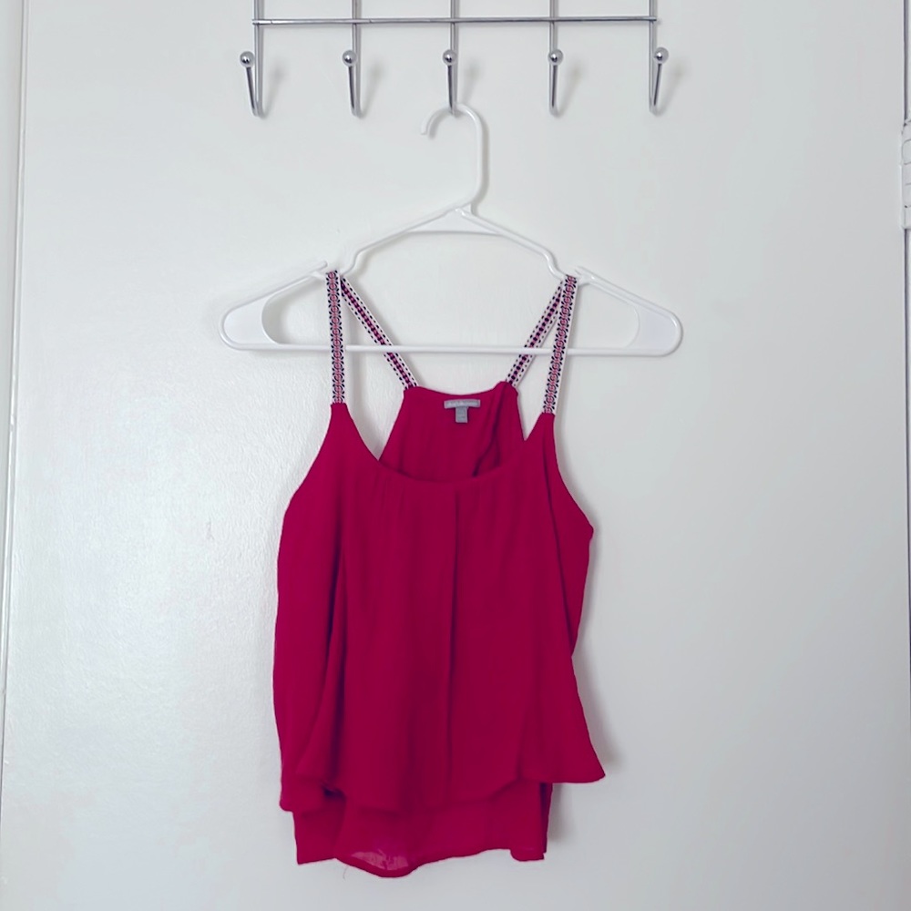 Charlotte Russe red, open-back tank!